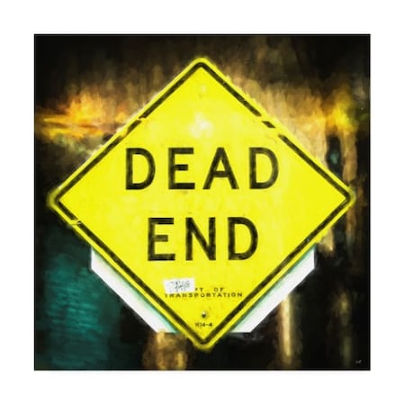 Philippe Hugonnard 'Dead End Sign' Canvas Art,35x35